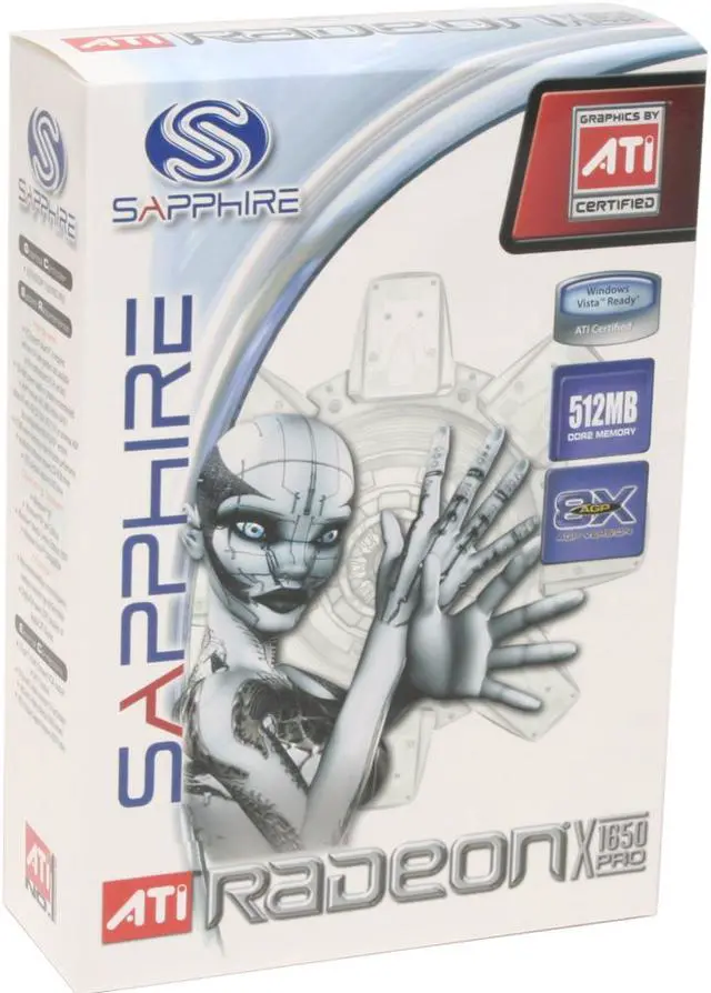 Alt view image 5 of 5 - SAPPHIRE Radeon X1650PRO 512MB GDDR2 AGP 4X/8X Graphics Card 100175L