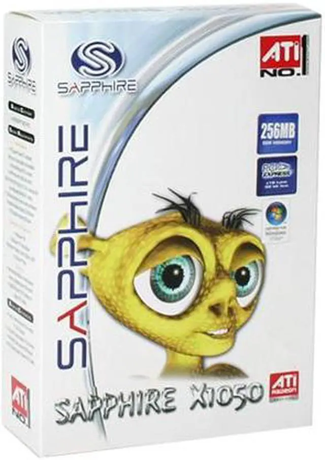 Alt view image 7 of 7 - SAPPHIRE Radeon X1050 256MB DDR PCI Express x16 Graphics Card 100192L