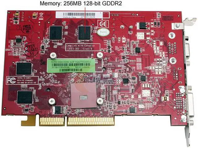 Alt view image 4 of 6 - SAPPHIRE Radeon X1550 256MB GDDR2 AGP 4X/8X Graphics Card 100182L