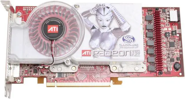 Alt view image 2 of 7 - SAPPHIRE Radeon X1950XT 512MB GDDR3 PCI Express x16 CrossFireX Support Graphics Card 100185L
