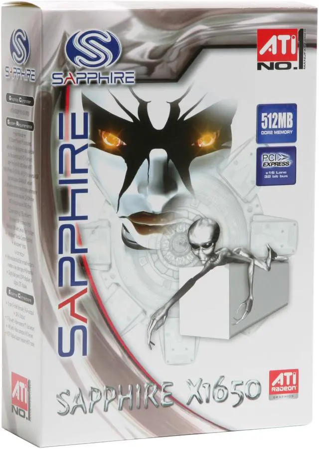 Alt view image 6 of 6 - SAPPHIRE Radeon X1650 512MB GDDR2 PCI Express x16 Graphics Card 100195L