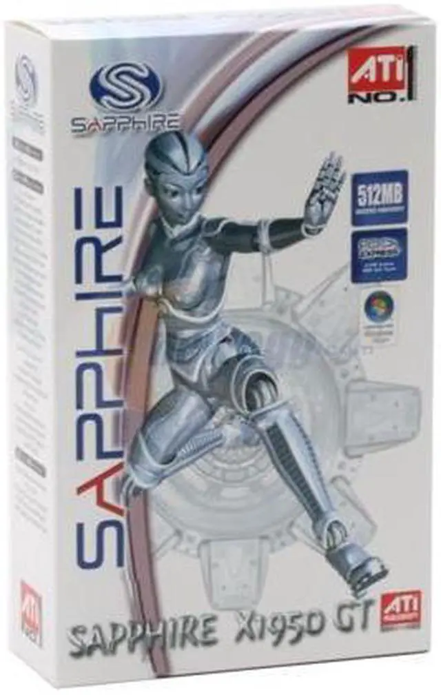 Alt view image 7 of 7 - SAPPHIRE Radeon X1950GT 512MB GDDR3 PCI Express x16 CrossFireX Support Graphics Card 100200L