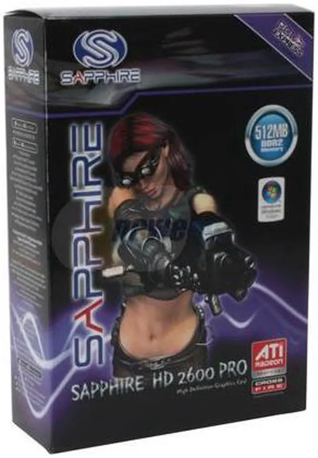 Alt view image 7 of 7 - SAPPHIRE Radeon HD 2600PRO 512MB GDDR2 PCI Express x16 CrossFireX Support Graphics Card 100207L