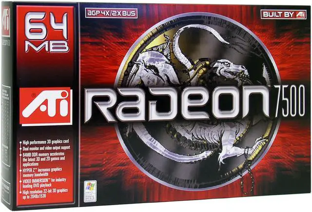 Alt view image 4 of 4 - ATI Radeon 7000 64MB DDR AGP 2X/4X Graphics Card RADEON 7500