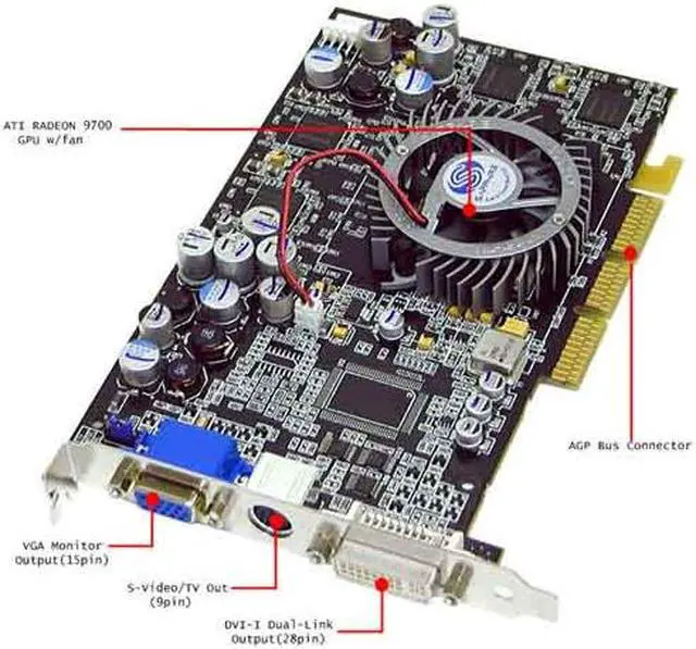 Alt view image 4 of 4 - SAPPHIRE Radeon 9700PRO 128MB DDR AGP Pro 4X/8X Graphics Card RADEON 9700 PRO