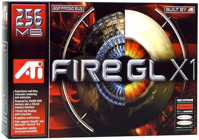Alt view image 4 of 4 - AMD FireGL 9700 FireGL X1-256p 256MB 256-bit DDR AGP Pro 4X/8X Graphics Card