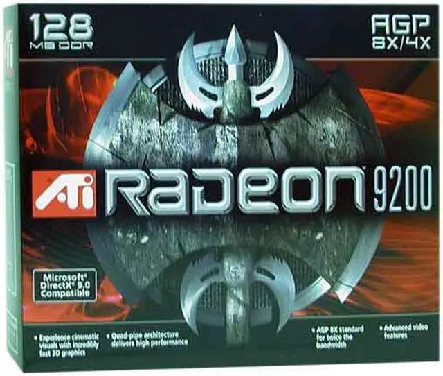 Alt view image 3 of 4 - ATI Radeon 9200 128MB DDR AGP 4X/8X Graphics Card 100-436006