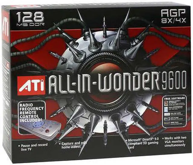 Alt view image 5 of 5 - ATI 100-714116 Radeon 9600 128MB 128-bit DDR AGP 4X/8X All-in-Wonder Video Card
