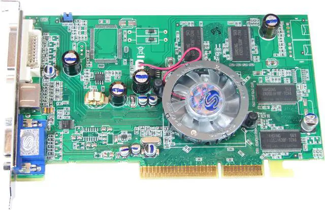 Alt view image 2 of 7 - SAPPHIRE Radeon 9600PRO 256MB GDDR2 AGP 4X/8X Graphics Card 100562L-GN