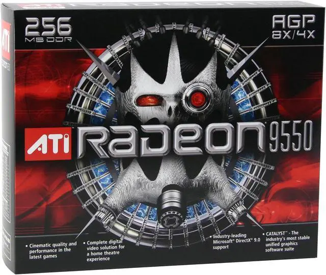 Alt view image 5 of 5 - ATI Radeon 9550 256MB DDR AGP 4X/8X Graphics Card 100-437105
