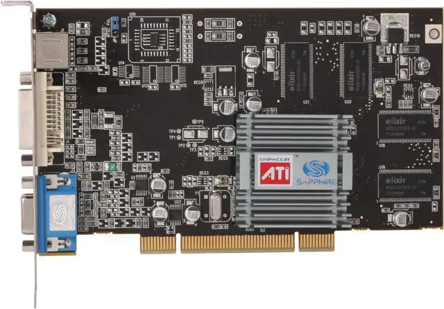 Alt view image 8 of 10 - SAPPHIRE Radeon 7000 64MB DDR PCI Graphics Card 100945L-BK