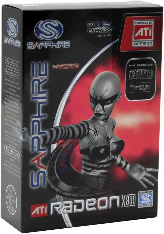 Alt view image 6 of 6 - SAPPHIRE Radeon X800 128MB GDDR3 PCI Express x16 Graphics Card 100109L-BL