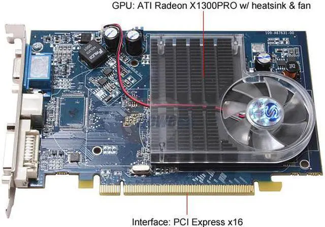 Alt view image 2 of 4 - SAPPHIRE Radeon X1300PRO 256MB GDDR2 PCI Express x16 Graphics Card 100143 - OEM