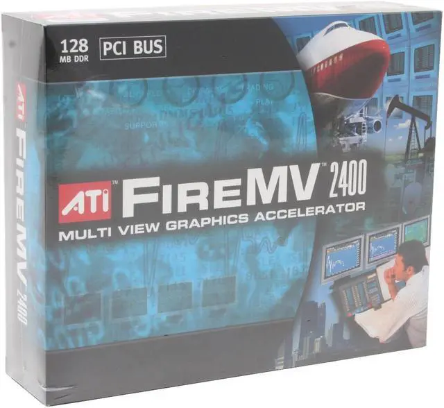 Alt view image 6 of 6 - AMD FireMV 2400 100-505113 128MB DDR PCI Graphics Card