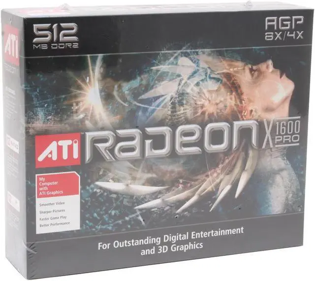 Alt view image 5 of 5 - ATI Radeon X1600PRO 512MB GDDR2 AGP 4X/8X Graphics Card 100-437510