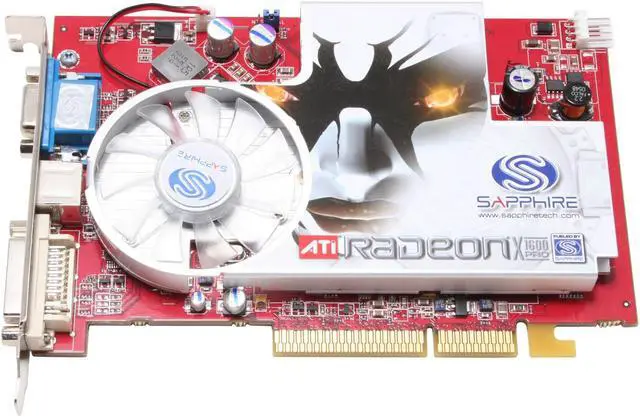 Alt view image 2 of 4 - SAPPHIRE Radeon X1600PRO 512MB GDDR2 AGP 4X/8X Graphics Card 100158 - OEM