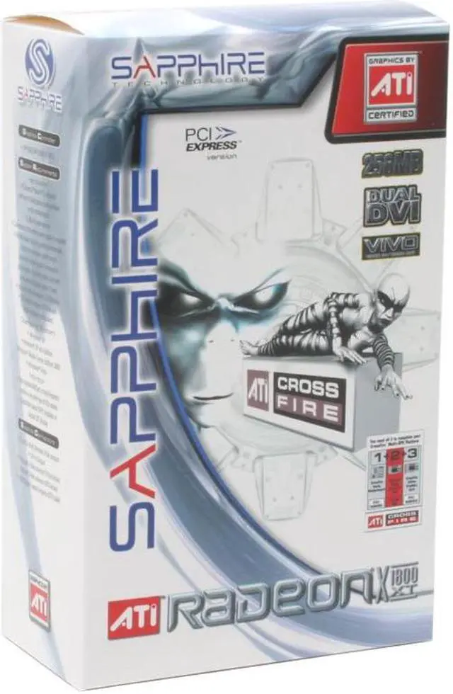 Alt view image 7 of 7 - SAPPHIRE Radeon X1800XT 256MB GDDR3 PCI Express x16 Graphics Card 100154L