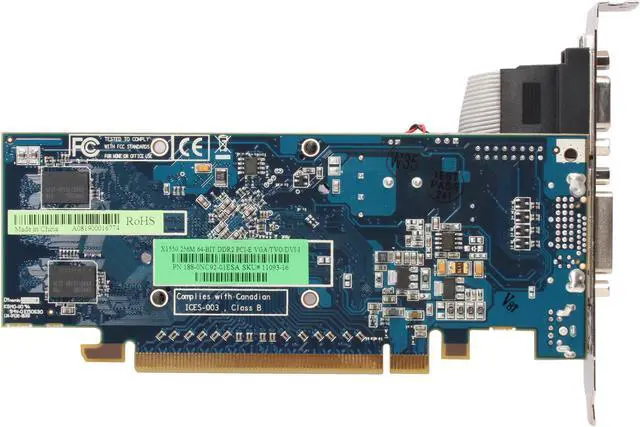 Alt view image 3 of 4 - SAPPHIRE Radeon X1550 256MB GDDR2 PCI Express x16 Graphics Card 100172-64L