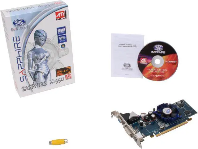 Alt view image 4 of 4 - SAPPHIRE Radeon X1550 256MB GDDR2 PCI Express x16 Graphics Card 100172-64L