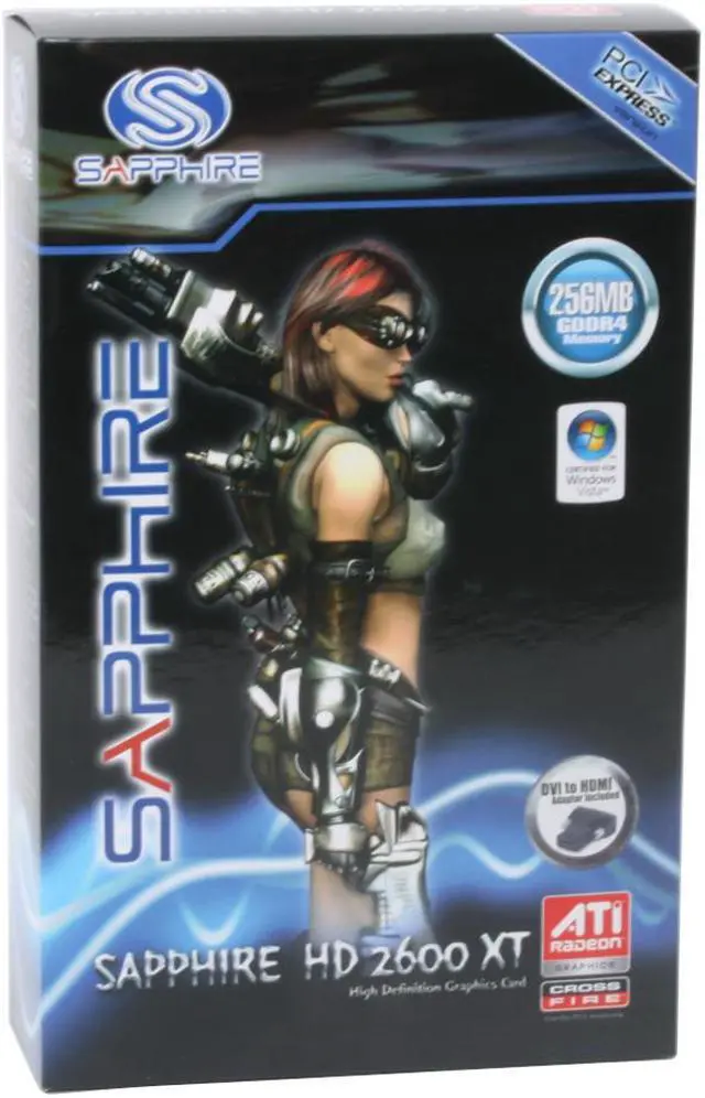 Alt view image 7 of 7 - SAPPHIRE Radeon HD 2600XT 256MB GDDR4 PCI Express x16 CrossFireX Support Graphics Card 100220L