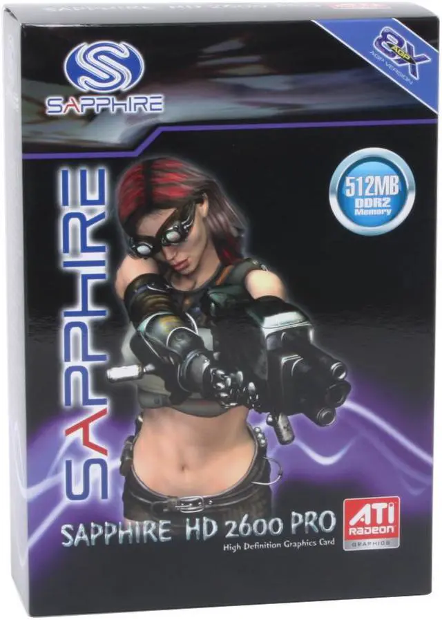 Alt view image 8 of 8 - SAPPHIRE Radeon HD 2600PRO 512MB GDDR2 AGP 8X Graphics Card 100217L