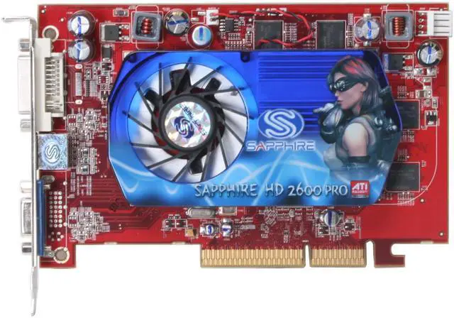 Alt view image 4 of 8 - SAPPHIRE Radeon HD 2600PRO 512MB GDDR2 AGP 8X Graphics Card 100217L