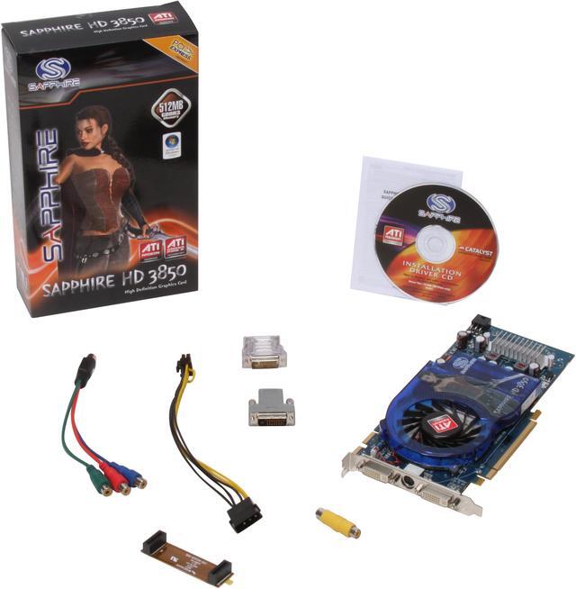 Alt view image 6 of 6 - SAPPHIRE Radeon HD 3850 512MB GDDR3 PCI Express 2.0 x16 CrossFireX Support Graphics Card 100226L
