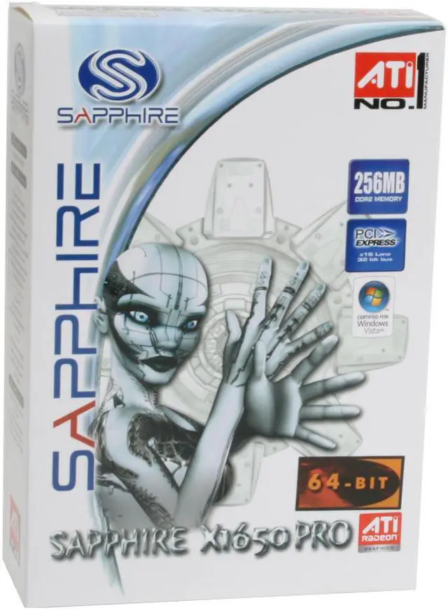 Alt view image 6 of 6 - SAPPHIRE Radeon X1650PRO 256MB GDDR2 PCI Express x16 Low Profile Graphics Card 100164L-64