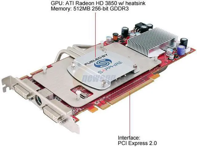 Alt view image 2 of 15 - SAPPHIRE Ultimate Edition Radeon HD 3850 512MB GDDR3 PCI Express 2.0 x16 CrossFireX Support Graphics Card 100226U