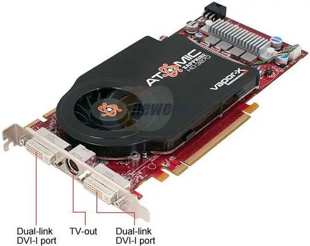 Alt view image 2 of 3 - SAPPHIRE Radeon HD 3870 512MB GDDR4 PCI Express 2.0 x16 CrossFireX Support Graphics Card 100215ATSR