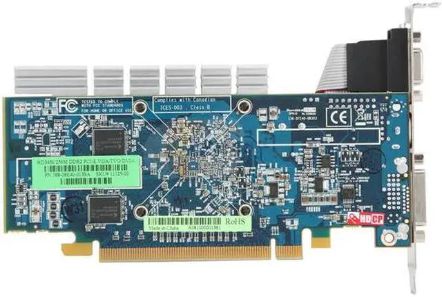 Alt view image 4 of 5 - SAPPHIRE Radeon HD 3450 256MB GDDR2 PCI Express 2.0 x16 CrossFireX Support Graphics Card 100233L