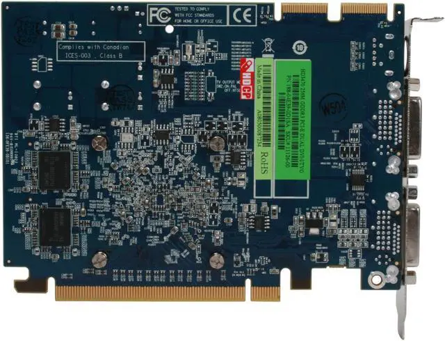 Alt view image 4 of 7 - SAPPHIRE Radeon HD 3470 256MB GDDR3 PCI Express 2.0 x16 CrossFireX Support Graphics Card 100235L