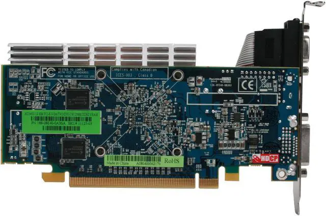 Alt view image 4 of 7 - SAPPHIRE Radeon HD 3450 1GB (256MB on Board) GDDR2 PCI Express 2.0 x16 CrossFireX Support Graphics Card 100230L