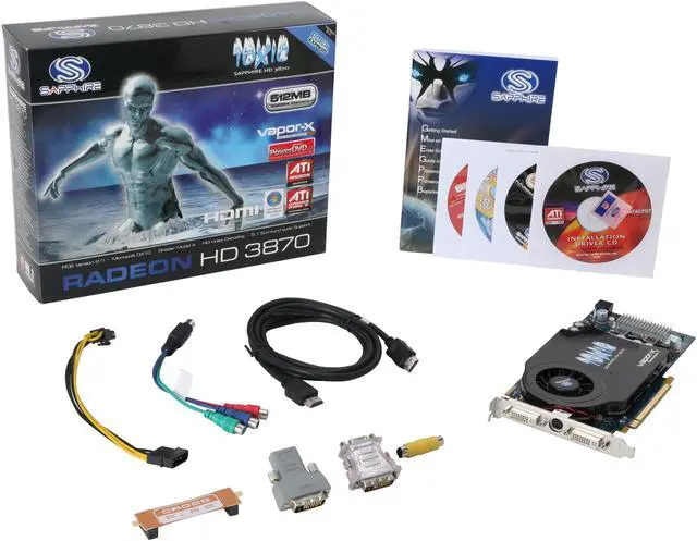 Alt view image 6 of 6 - SAPPHIRE Toxic Radeon HD 3870 512MB GDDR4 PCI Express 2.0 x16 CrossFireX Support Graphics Card 100225TXSR