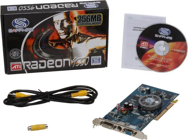 Alt view image 2 of 2 - SAPPHIRE Radeon 9550 256MB GDDR2 AGP 4X/8X Graphics Card 1005L