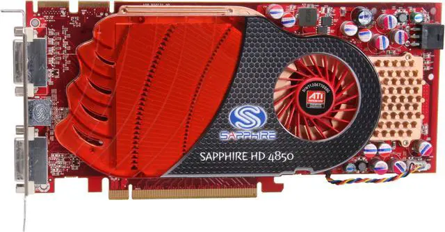 Alt view image 3 of 6 - SAPPHIRE Radeon HD 4850 512MB GDDR3 PCI Express 2.0 x16 CrossFireX Support Graphics Card 100242L