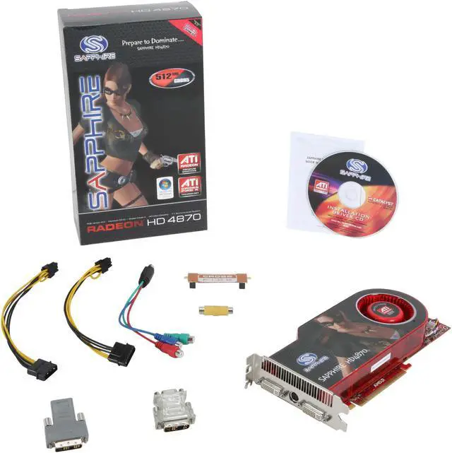 Alt view image 6 of 6 - SAPPHIRE Radeon HD 4870 512MB GDDR5 PCI Express 2.0 x16 CrossFireX Support Graphics Card 100243L