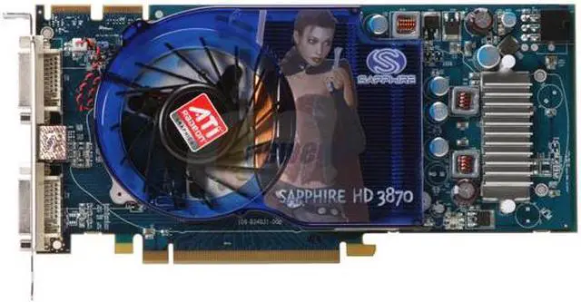 Alt view image 3 of 6 - SAPPHIRE Radeon HD 3870 512MB GDDR3 PCI Express 2.0 x16 CrossFireX Support Graphics Card 100225DDR3L