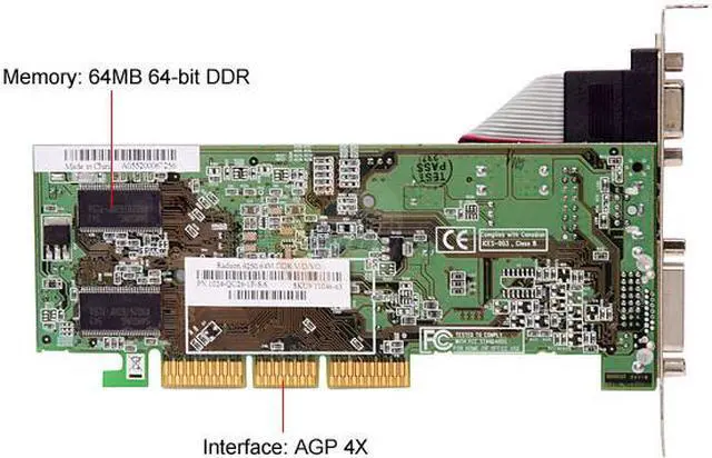 Alt view image 4 of 5 - SAPPHIRE Radeon 9250 64MB DDR AGP 4X Graphics Card 1020 - OEM
