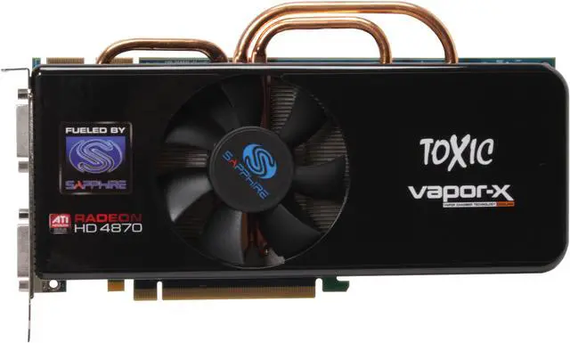 Alt view image 3 of 6 - SAPPHIRE TOXIC Radeon HD 4870 512MB 256-bit GDDR5 PCI Express 2.0 x16 HDCP Ready CrossFire Supported Video Card, 100243TXSR