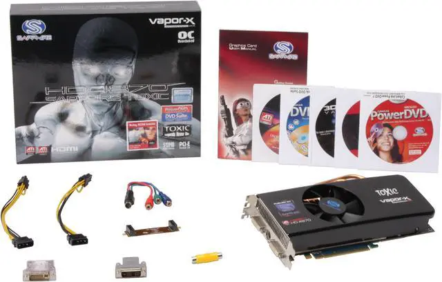 Alt view image 6 of 6 - SAPPHIRE TOXIC Radeon HD 4870 512MB 256-bit GDDR5 PCI Express 2.0 x16 HDCP Ready CrossFire Supported Video Card, 100243TXSR