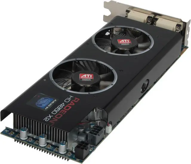 Alt view image 5 of 6 - SAPPHIRE Radeon HD 4850 X2 2GB GDDR3 PCI Express 2.0 x16 CrossFireX Support Graphics Card 100270SR