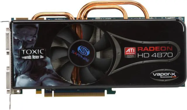 Alt view image 3 of 6 - SAPPHIRE TOXIC Radeon HD 4870 1GB 256-bit GDDR5 PCI Express 2.0 x16 HDCP Ready CrossFire Supported Video Card, 100243-1GTXSR