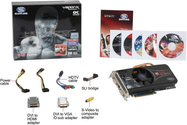 Alt view image 6 of 6 - SAPPHIRE TOXIC Radeon HD 4870 1GB 256-bit GDDR5 PCI Express 2.0 x16 HDCP Ready CrossFire Supported Video Card, 100243-1GTXSR