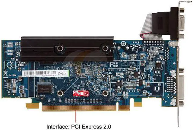 Alt view image 4 of 5 - SAPPHIRE Radeon HD 3450 512MB GDDR2 PCI Express 2.0 x16 CrossFireX Support Graphics Card 100234HDMI