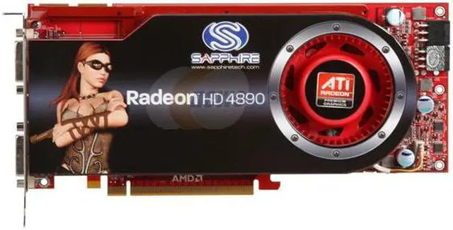 Alt view image 3 of 4 - SAPPHIRE Radeon HD 4890 1GB GDDR5 PCI Express 2.0 x16 CrossFireX Support Graphics Card 100269OCSR