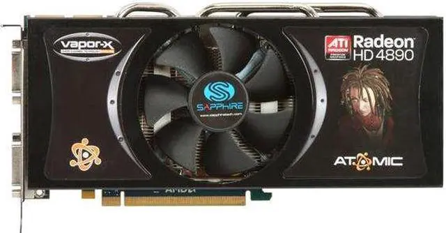 Alt view image 3 of 5 - SAPPHIRE Atomic 100269ATL Radeon HD 4890 1GB 256-bit GDDR5 PCI Express 2.0 x16 HDCP Ready CrossFire Supported Video Card