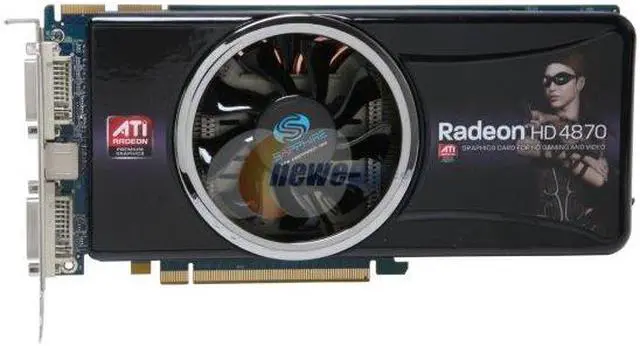 Alt view image 3 of 4 - SAPPHIRE Radeon HD 4870 1GB GDDR5 PCI Express 2.0 x16 CrossFireX Support Graphics Card 100279-1GL