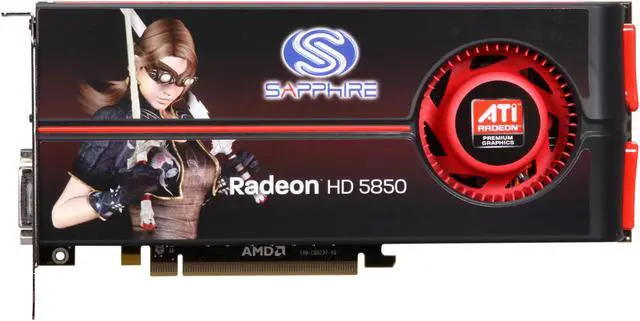 Alt view image 3 of 6 - SAPPHIRE 100282SR Radeon HD 5850 1GB 256-bit GDDR5 PCI Express 2.0 x16 HDCP Ready CrossFire Supported Video Card w/ATI Eyefinity