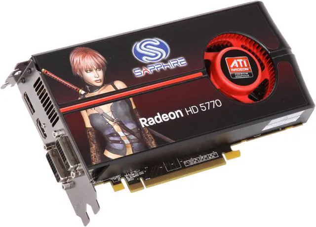 Main image of SAPPHIRE Radeon HD 5770 1GB GDDR5 PCI Express 2.0 x16 CrossFireX Support Graphics Card 100283SR